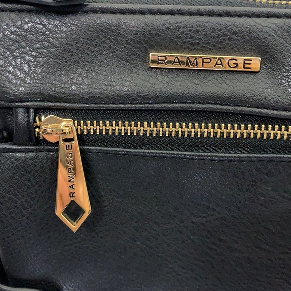 Rampage Small Black/Gold Crossbody Bag - Picture 4 of 9
